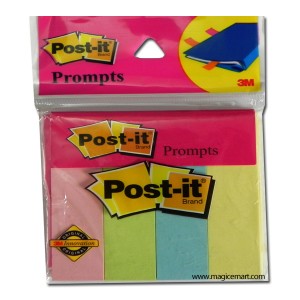 3M Post-it 4 color prompt 0.75\"x1\" 200 Sheets